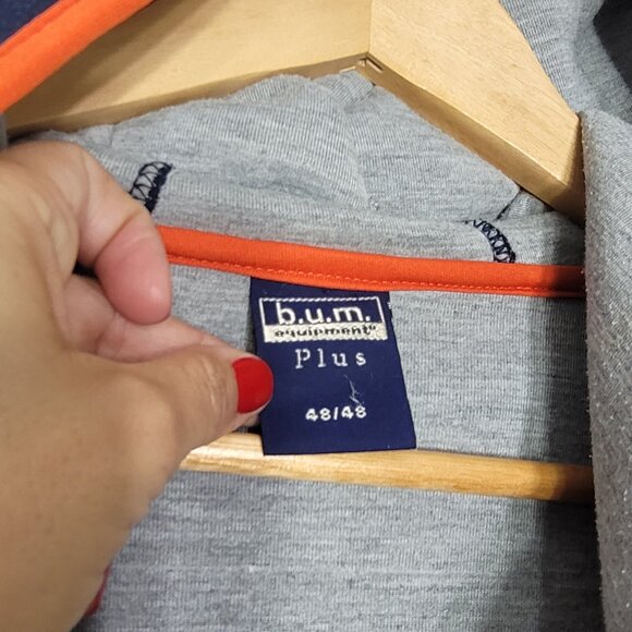 BUM Men's Navy Blue Vintage Full Zip Sports Softshell 90s Reissue Jacket Size 48 - Picture 10 of 14